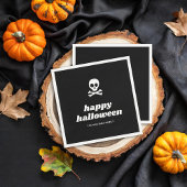Skull and Crossbones: een vrolijk Halloween feest Servet