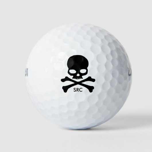 Skull and Crossbones golfballen gepersonaliseerd (Voorkant)