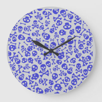 Skull and Crossbones Halloween Naadloos patroon Grote Klok