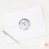 Skull and Crossbones Halloween Verjaardag Sticker (Envelop)