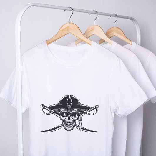 Skull and Crossbones Jolly Roger Pirate T-shirt