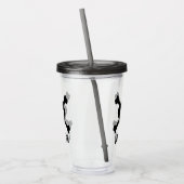Skull and Crossbones Pirate Name Acryl Tumbler Acryl Drinkbeker (Links)