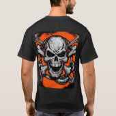 Skull and Crossbones: Rock-'n-roll-opstand T-shirt (Achterkant)