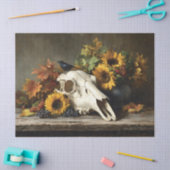 Skull and Crow Herfst Stilleven Decoupage Tissuepapier (Craft)