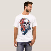 Skull and Koi Serenity T-shirt (Voorkant volledig)