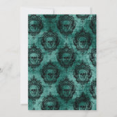 Skull and Lace Gothic Wedding Kaart (Achterkant)