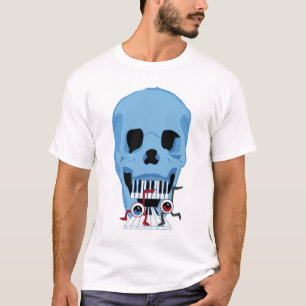 Skull and Musical Note Eyes T-shirt