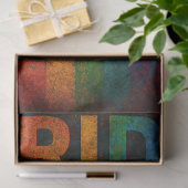 Skull and Pride Flag Fusion Decoupage Papier LGBTQ (Geschenk)