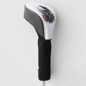 Skull and Raven Prophecy Golfheadcover (Schuin)
