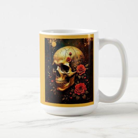 Skull and roses koffiemok (Rechts)