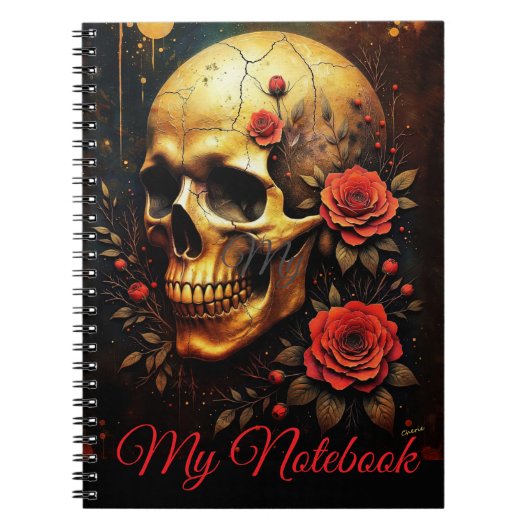 Skull and Roses Notitieboek (Voorkant)