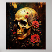 Skull and Roses Poster (Voorkant)