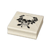 Skull and Roses Stamp Rubberstempel (Stempel)