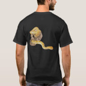 "Skull and Snake Black Biker T-shirt" T-shirt (Achterkant)