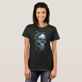 Skull and Snake Design Sticker T-shirt (Voorkant volledig)