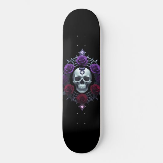 Skull and Snake Gothic Skateboard (Voorkant)