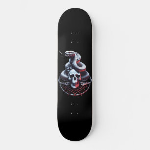 Skull and Snake Gothic Skateboard