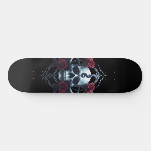 Skull and Snake Gothic Skateboard (Horizontaal)