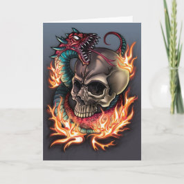 Skull and Snake Tattoo Kaart