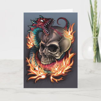 Skull and Snake Tattoo Kaart
