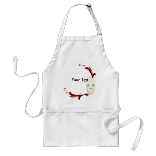 Skull Apron Standaard Schort (Voorkant)