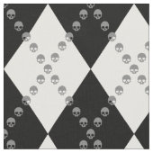 Skull Argyle Pattern Stof (Close Up)