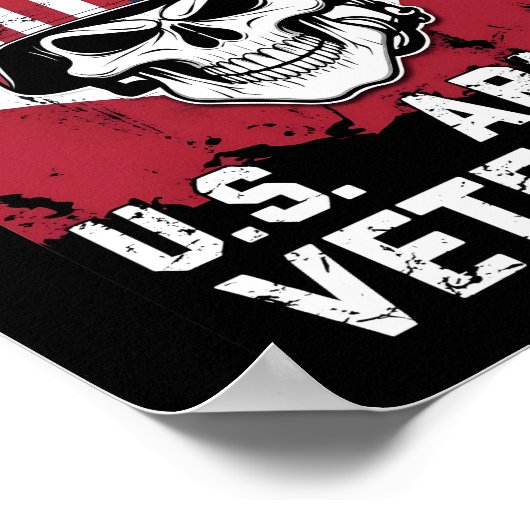 Skull Army Veterans Poster (Hoek)