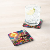 Skull Art Bier Onderzetter (Rechterzijde)