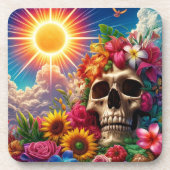 Skull Art Bier Onderzetter (Voorkant)