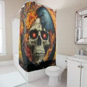 Skull Art Douchegordijn (In situ)