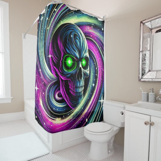 Skull Art Douchegordijn (In situ)