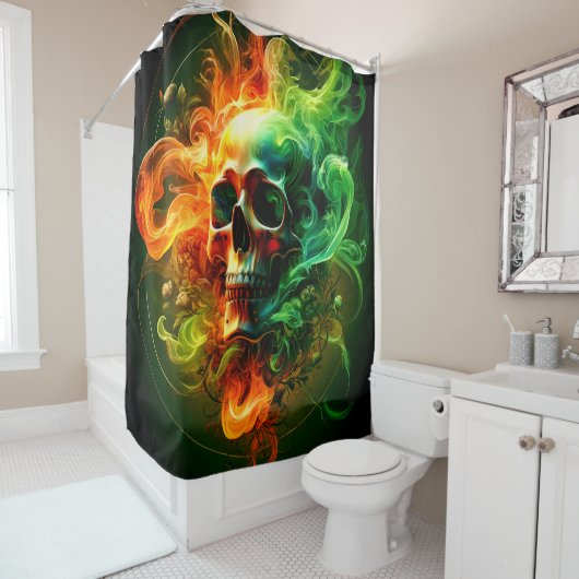 Skull Art Douchegordijn (In situ)