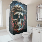 Skull Art Douchegordijn (In situ)