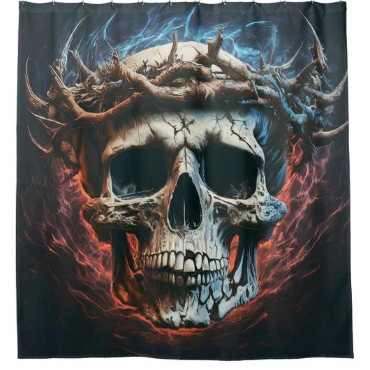 Skull Art Douchegordijn (Voorkant)