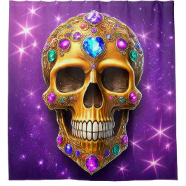 Skull Art Douchegordijn