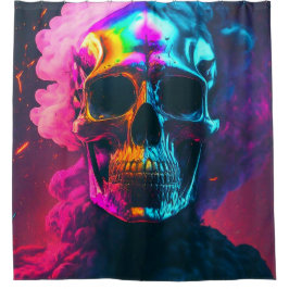 Skull Art Douchegordijn