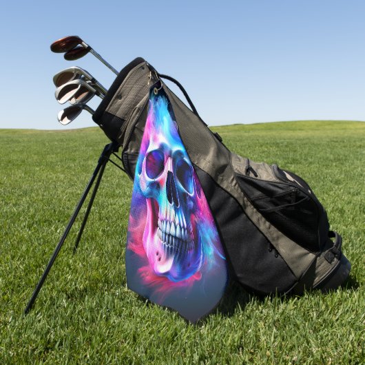 Skull Art Golfhanddoek (Groen)