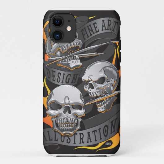 Skull Art Phone Case (Achterkant)