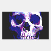 Skull Artwork Rechthoekige Sticker (Voorkant)