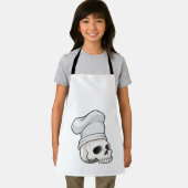 Skull as Cook with Chef hat Schort (Insitu)