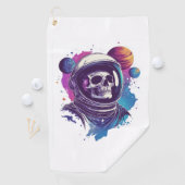 Skull Astronaut Explorer Golfhanddoek (Insitu)