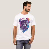Skull Astronaut Explorer T-shirt (Voorkant volledig)