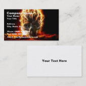 Skull Atomic Bomb Visitekaartje (Voorkant / Achterkant)