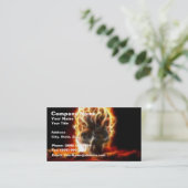 Skull Atomic Bomb Visitekaartje (Staand voorkant)