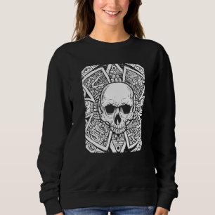Skull Aztec Calendar Dia De Los Muertos Mexican da Trui