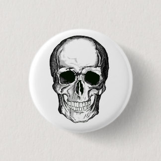 Skull-badge Ronde Button 3,2 Cm