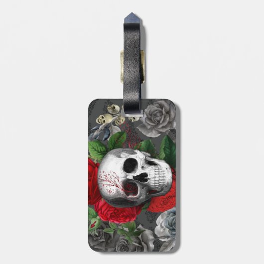 Skull Bagagelabel (Achterkant verticaal)