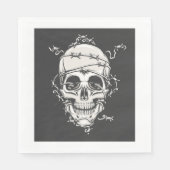 Skull Barbed Wire Servet (Voorkant)