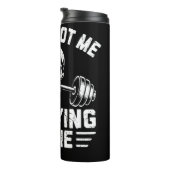 Skull Barbell Spot me niet Thermosbeker (Geroteerd rechts)