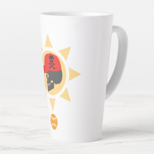 Skull Baseball Latte Mok (Rechterhoek)